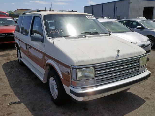 2P4FH5139HR281317 - 1987 PLYMOUTH VOYAGER LE WHITE photo 1