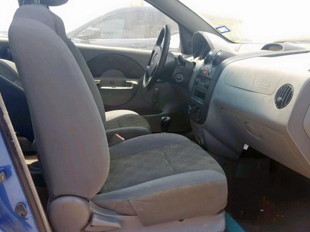 KL1TD52615B348358 - 2005 CHEVROLET AVEO BASE Көк фото 5