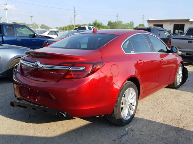 2G4GK5EX7E9305189 - 2014 BUICK REGAL MAROON photo 4