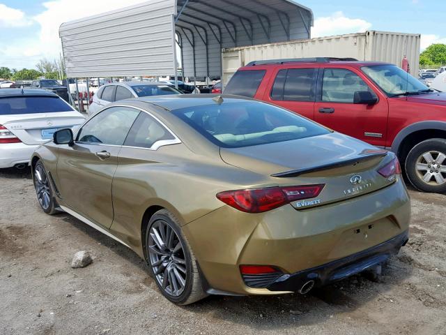 JN1FV7EK7HM610726 - 2017 INFINITI Q60 RED SP GOLD photo 3