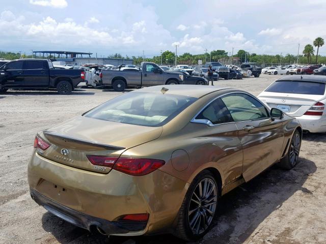 JN1FV7EK7HM610726 - 2017 INFINITI Q60 RED SP GOLD photo 4