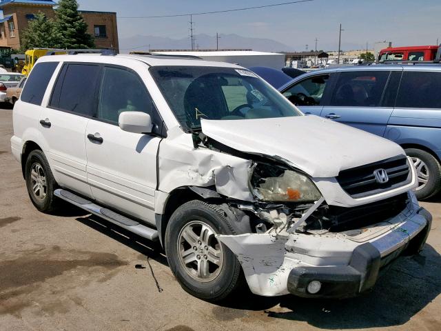 2HKYF18685H530937 - 2005 HONDA PILOT EXL WHITE photo 1