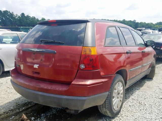 2A4GM48426R643654 - 2006 CHRYSLER PACIFICA RED photo 4