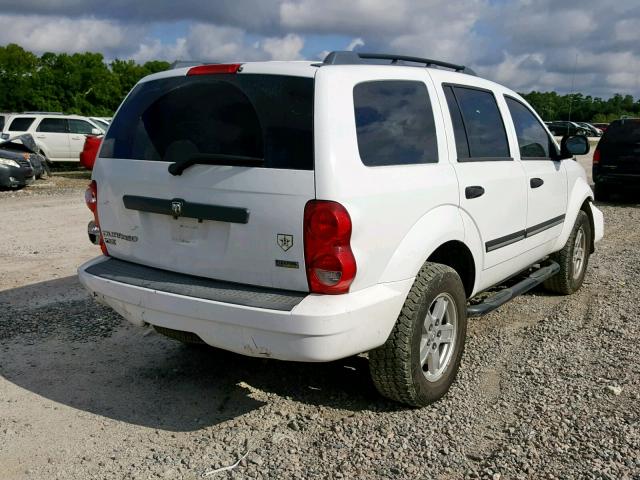 1D8HB48P07F536820 - 2007 DODGE DURANGO SL WHITE photo 4