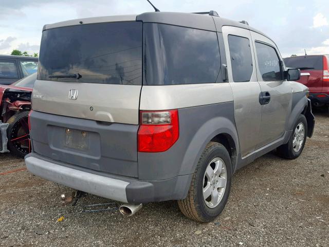 5J6YH17573L009598 - 2003 HONDA ELEMENT EX TAN photo 4