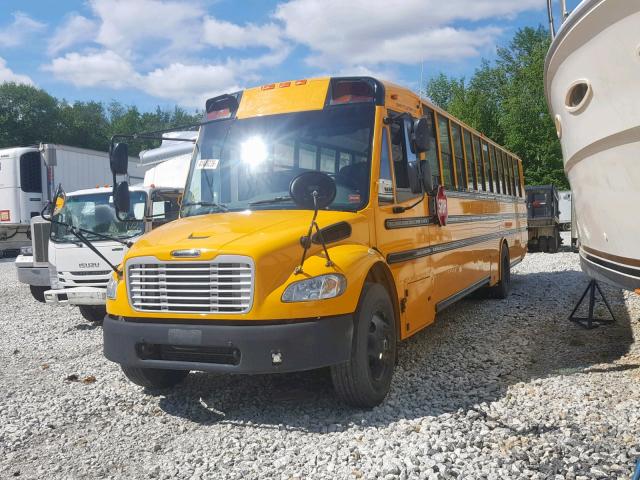 4UZABRDT9HCHJ3737 - 2017 FREIGHTLINER CHASSIS B2 YELLOW photo 2