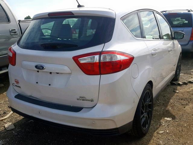 1FADP5BU2DL537005 - 2013 FORD C-MAX SEL WHITE photo 4