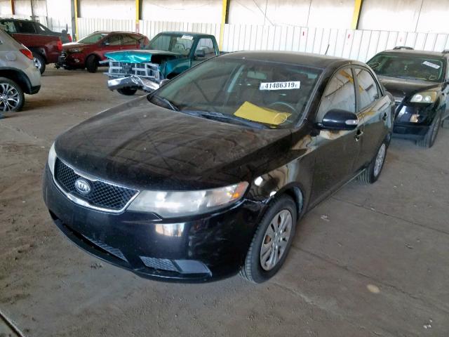 KNAFU4A29A5127515 - 2010 KIA FORTE EX BLACK photo 2