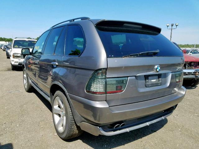 5UXFB53524LV08014 - 2004 BMW X5 4.4I SILVER photo 3