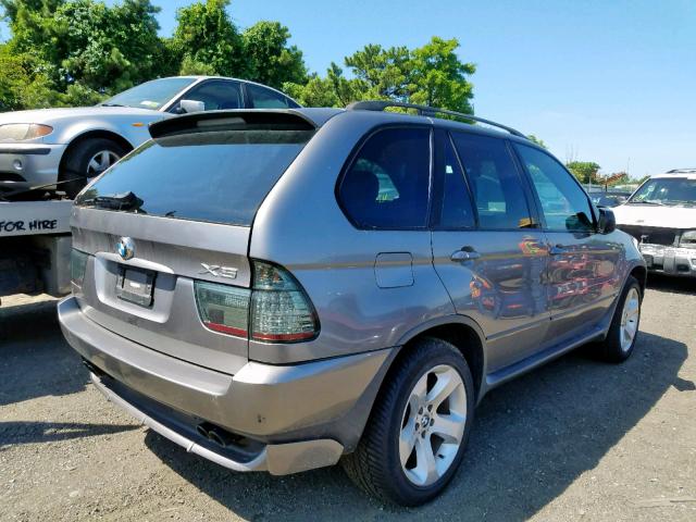 5UXFB53524LV08014 - 2004 BMW X5 4.4I SILVER photo 4