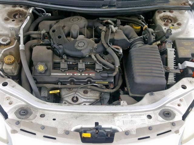 1C3EL56U01N663338 - 2001 CHRYSLER SEBRING LX SILVER photo 7