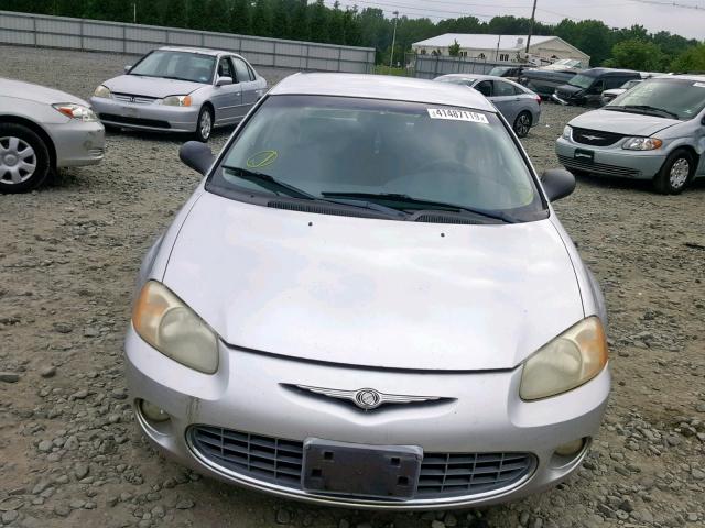 1C3EL56U01N663338 - 2001 CHRYSLER SEBRING LX SILVER photo 9