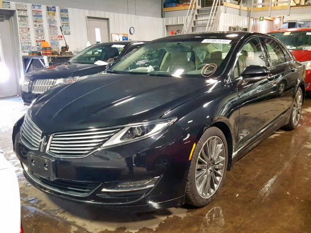 3LN6L2LU9ER806272 - 2014 LINCOLN MKZ HYBRID CHARCOAL photo 2