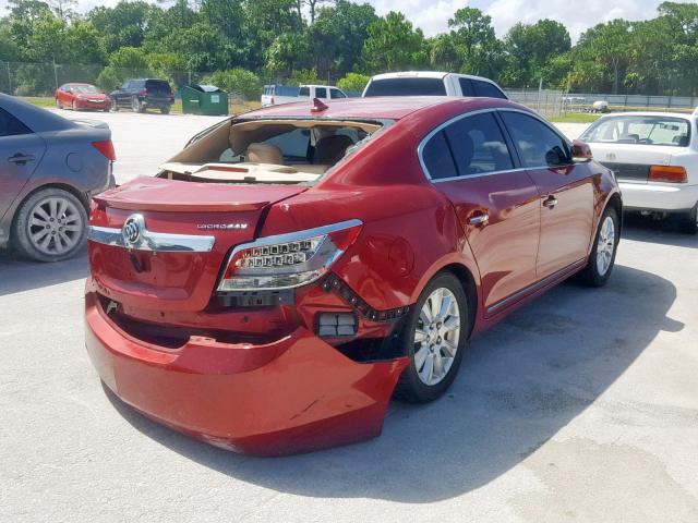 1G4GC5ER0CF352647 - 2012 BUICK LACROSSE RED photo 4