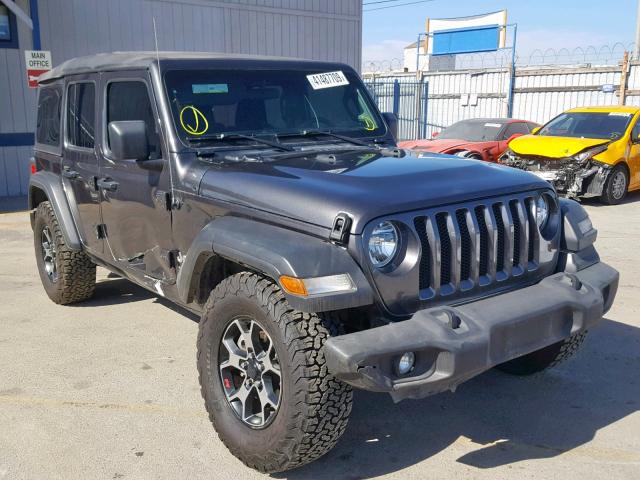 1C4HJXDGXJW154231 - 2018 JEEP WRANGLER U, CHARCOAL - price history, history  of past auctions. Prices and Bids history of Salvage and used Vehicles.