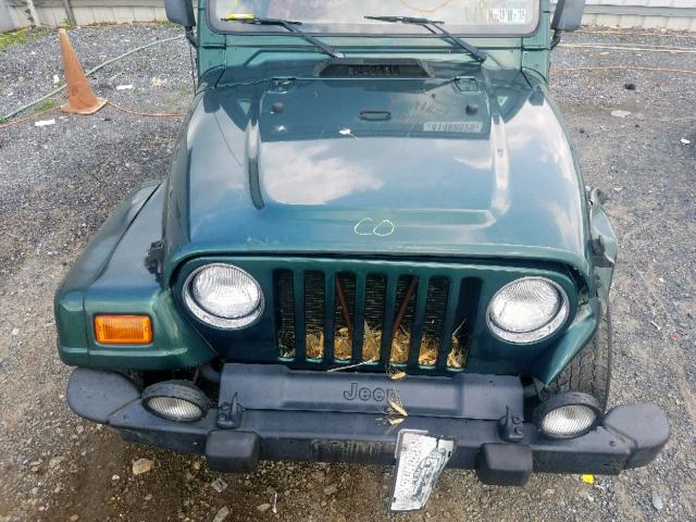 1J4FA59SXYP753363 - 2000 JEEP WRANGLER / GREEN photo 7