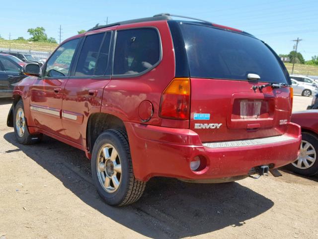 1GKDT13S622119372 - 2002 GMC ENVOY MAROON photo 3