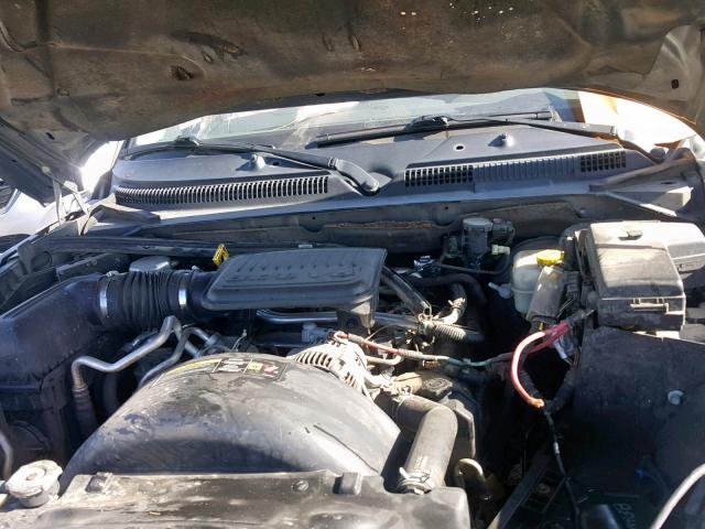 1D7HE28K07S117961 - 2007 DODGE DAKOTA QUA GRAY photo 7