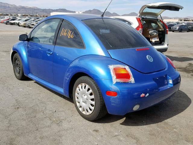 3VWBK31C55M402076 - 2005 VOLKSWAGEN NEW BEETLE ლურჯი ფოტო 3