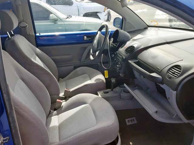 3VWBK31C55M402076 - 2005 VOLKSWAGEN NEW BEETLE ლურჯი ფოტო 5