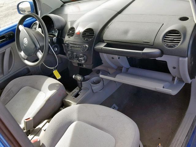3VWBK31C55M402076 - 2005 VOLKSWAGEN NEW BEETLE ლურჯი ფოტო 9