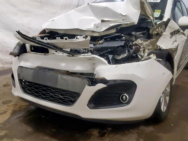 KNADN5A30C6012642 - 2012 KIA RIO EX WHITE photo 9