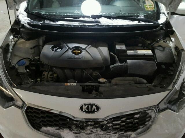 KNAFX4A87E5086934 - 2014 KIA FORTE EX WHITE photo 7