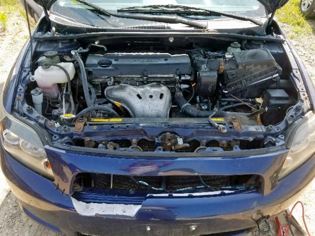 JTKDE167X80225088 - 2008 TOYOTA SCION TC ლურჯი ფოტო 7