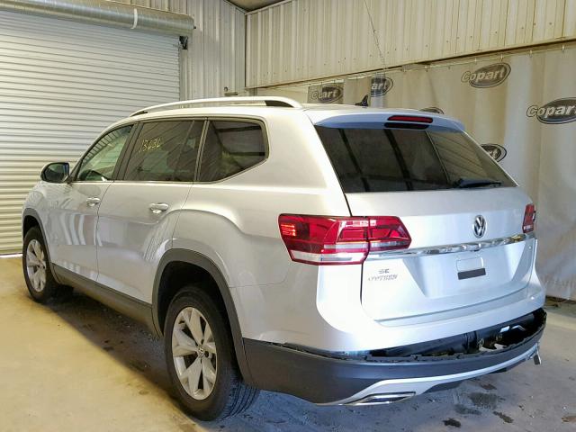 1V2DR2CA1JC589856 - 2018 VOLKSWAGEN ATLAS SE SILVER photo 3