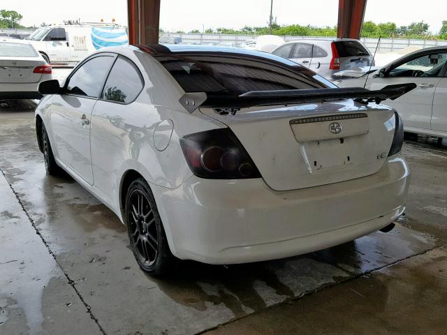 JTKDE167780253365 - 2008 TOYOTA SCION TC WHITE photo 3