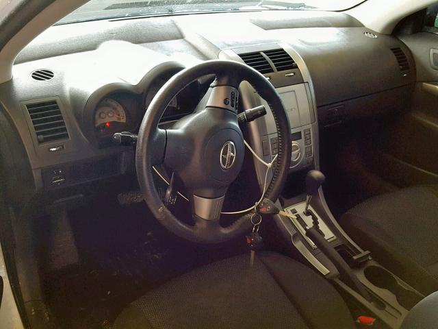 JTKDE167780253365 - 2008 TOYOTA SCION TC WHITE photo 9