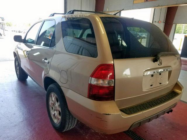 2HNYD188X2H546191 - 2002 ACURA MDX TOURIN TAN photo 3