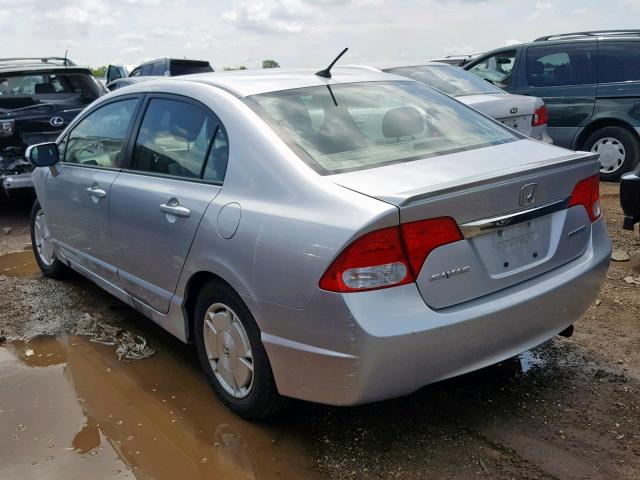 JHMFA36239S012449 - 2009 HONDA CIVIC HYBR SILVER photo 3