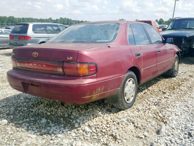 4T1SK12E1NU148994 - 1992 TOYOTA CAMRY LE RED photo 4