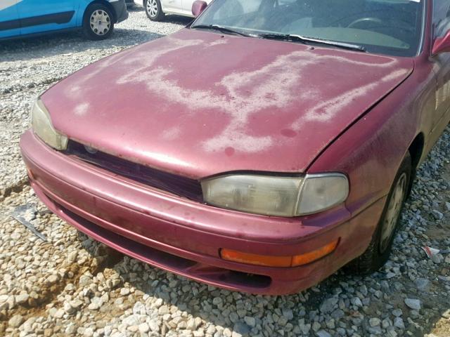 4T1SK12E1NU148994 - 1992 TOYOTA CAMRY LE RED photo 9