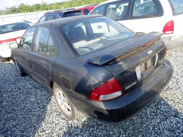 3N1BB51D31L115524 - 2001 NISSAN SENTRA SE BLACK photo 3