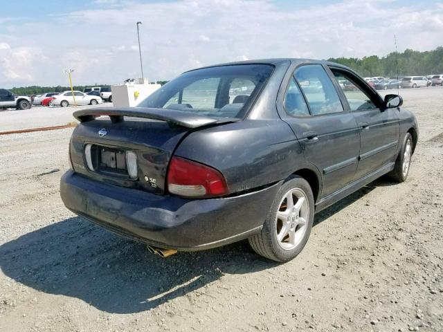 3N1BB51D31L115524 - 2001 NISSAN SENTRA SE BLACK photo 4