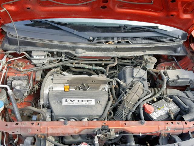 5J6YH286X4L033697 - 2004 HONDA ELEMENT EX ORANGE photo 7