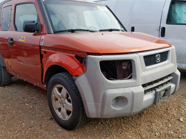 5J6YH286X4L033697 - 2004 HONDA ELEMENT EX ORANGE photo 9