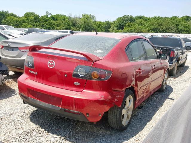 JM1BK323461428300 - 2006 MAZDA 3 S RED photo 4