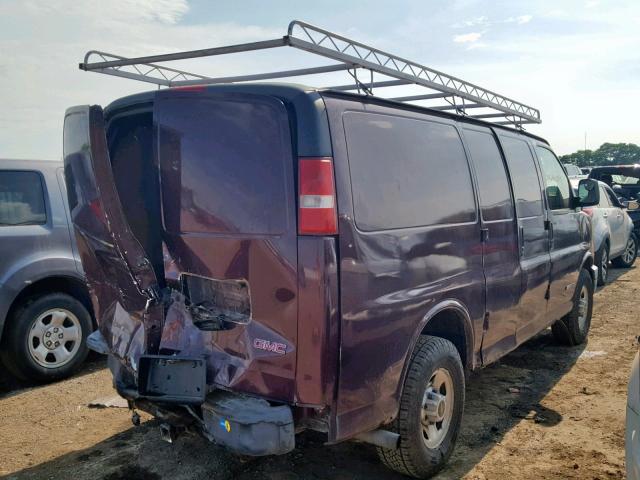 1GTHG35U741143412 - 2004 GMC SAVANA G35 MAROON photo 4