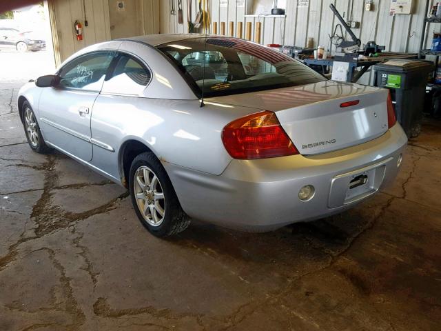 4C3AG42G21E043327 - 2001 CHRYSLER SEBRING LX SILVER photo 3