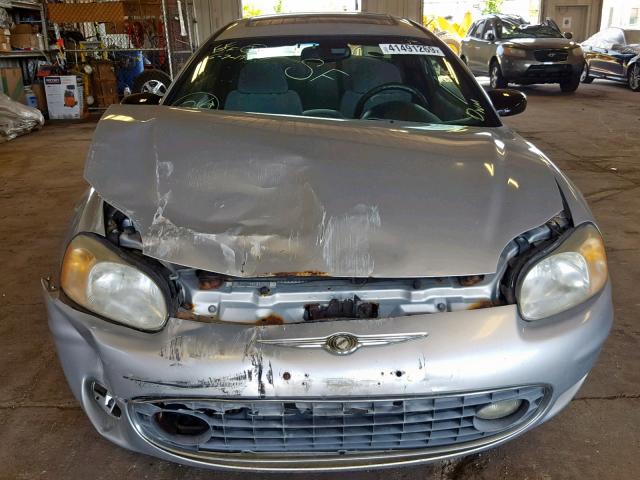 4C3AG42G21E043327 - 2001 CHRYSLER SEBRING LX SILVER photo 9