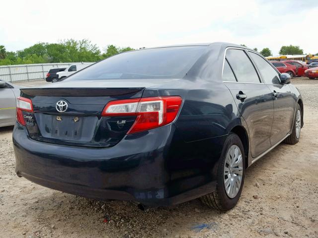 4T4BF1FK9CR173231 - 2012 TOYOTA CAMRY BASE BLACK photo 4