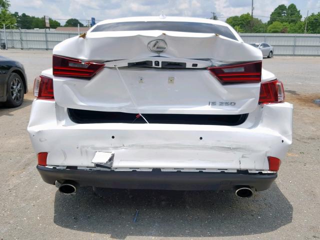 JTHBF1D29F5073516 - 2015 LEXUS IS 250 WHITE photo 9