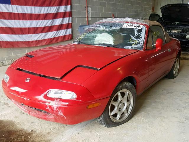 JM1NA3537V0734763 - 1997 MAZDA MX-5 MIATA RED photo 2