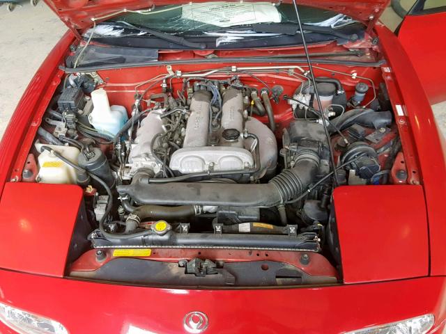 JM1NA3537V0734763 - 1997 MAZDA MX-5 MIATA RED photo 7