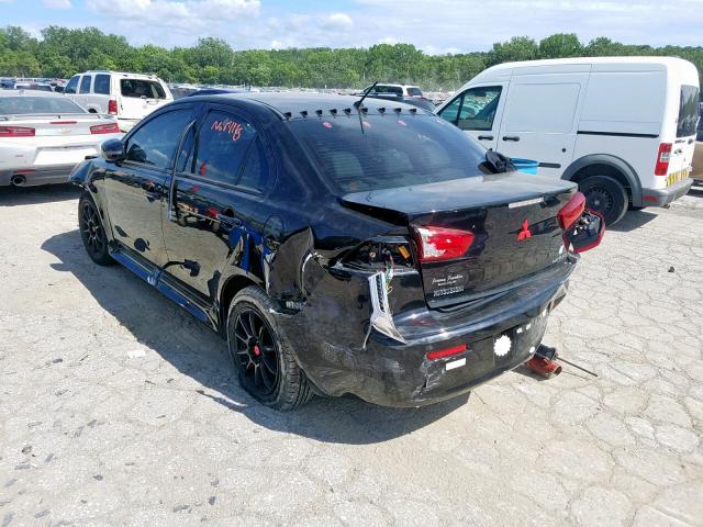 JA32U2FU3FU019726 - 2015 MITSUBISHI LANCER ES BLACK photo 3