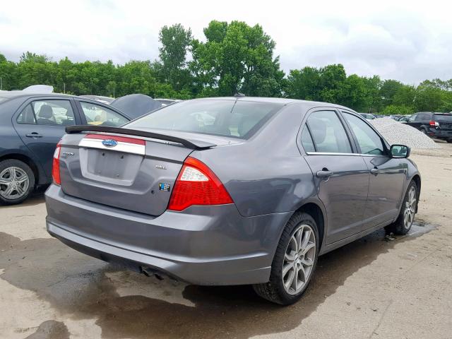 3FAHP0JA7CR437316 - 2012 FORD FUSION SEL GRAY photo 4