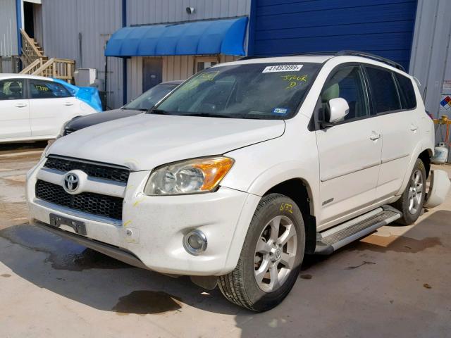 JTMYF4DVXA5016595 - 2010 TOYOTA RAV4 LIMIT WHITE photo 2